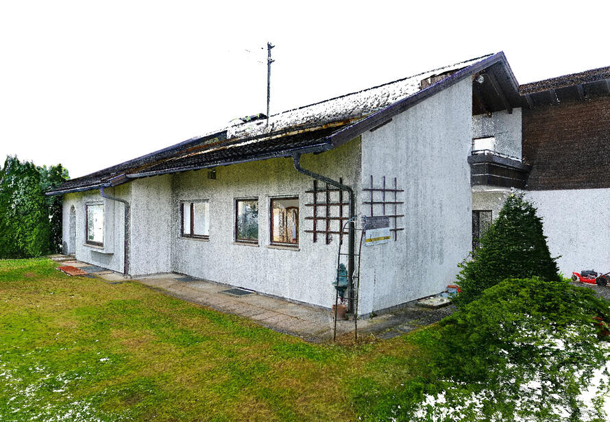 Punktwolke eines Einfamilienhauses in Prien am Chiemsee