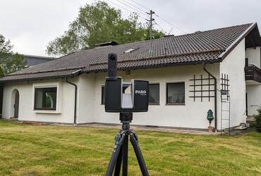 3D Vermessung eines Gebäudes in Prien am Chiemsee mit Laserscanner