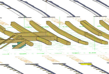 Verformungsgerechte 3D-Modellierung: Ein Praxisbeispiel anhand einer Holzbalkendecke