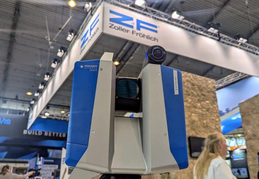Laserscanner von Zoller und Fröhlich auf der Intergeo 2024. Hochpräzise 3D-Vermessungstechnologie für anspruchsvolle Anwendungen im Bau und in der Industrie.