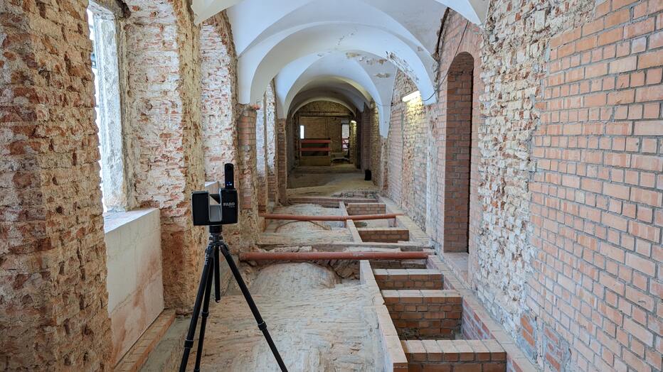 Laserscan Vermessung im Rathaus Straubing