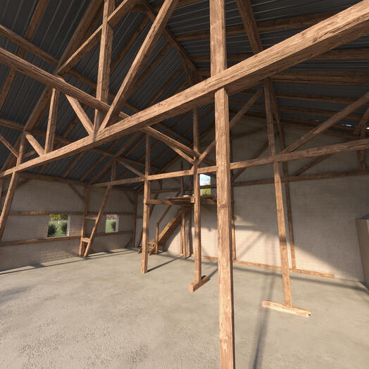 Verformungsgerechtes 3D-Modell eines Stadels auf Grundlage einer Punktwolke